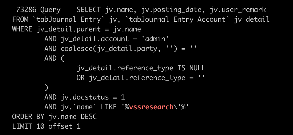 nếu truyền biến qua tham số thứ hai của frappe.db.sql(), hệ thống sẽ không bị SQL Injection. (2)
