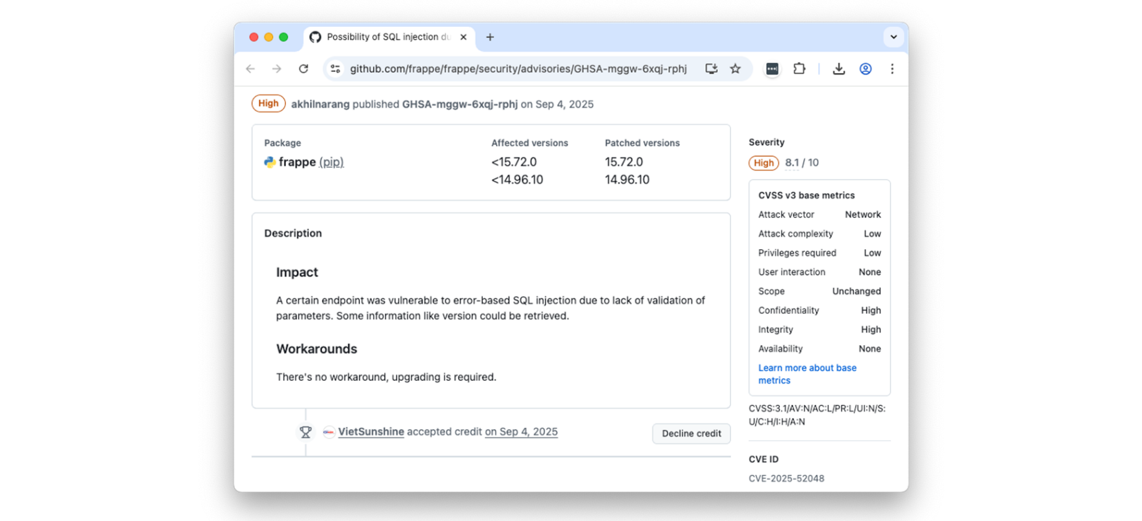 Xác minh lỗ hổng