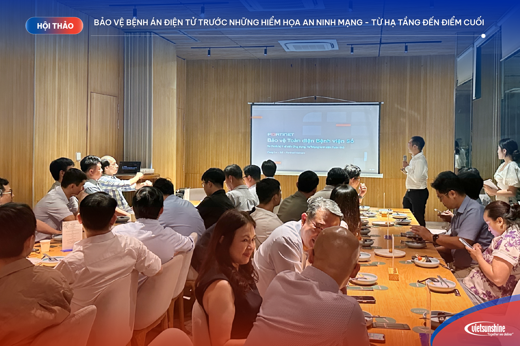 ông Lê Hồng Công - Systems Engineer từ Fortinet mang đến một góc nhìn tổng thể hơn về bảo mật trong bệnh viện